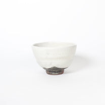 Japanese Shigaraki Ceramic Cloud White Tea Bowl