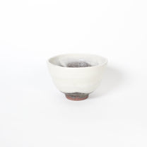 Japanese Shigaraki Ceramic Cloud White Tea Bowl
