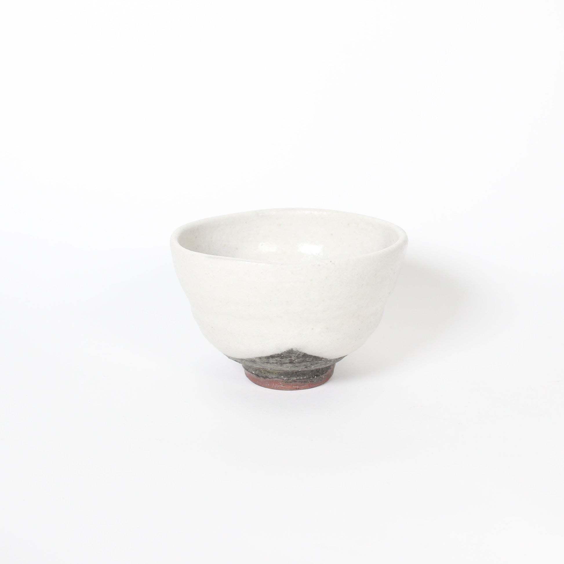 Japanese Shigaraki Ceramic Cloud White Tea Bowl