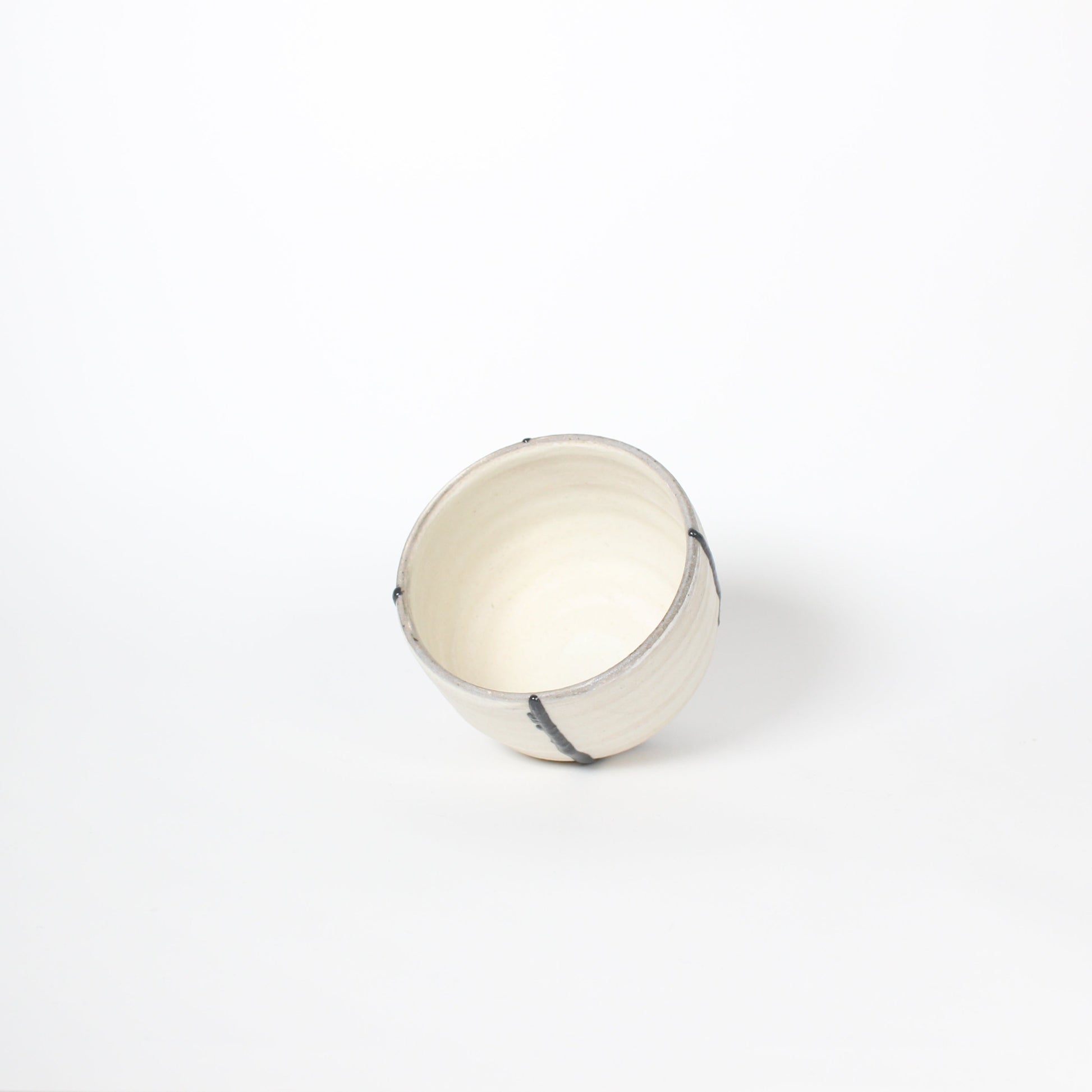 Japanese Shigaraki Itchin-Gaki Ceramic Bowl &amp; Saucer (Set)
