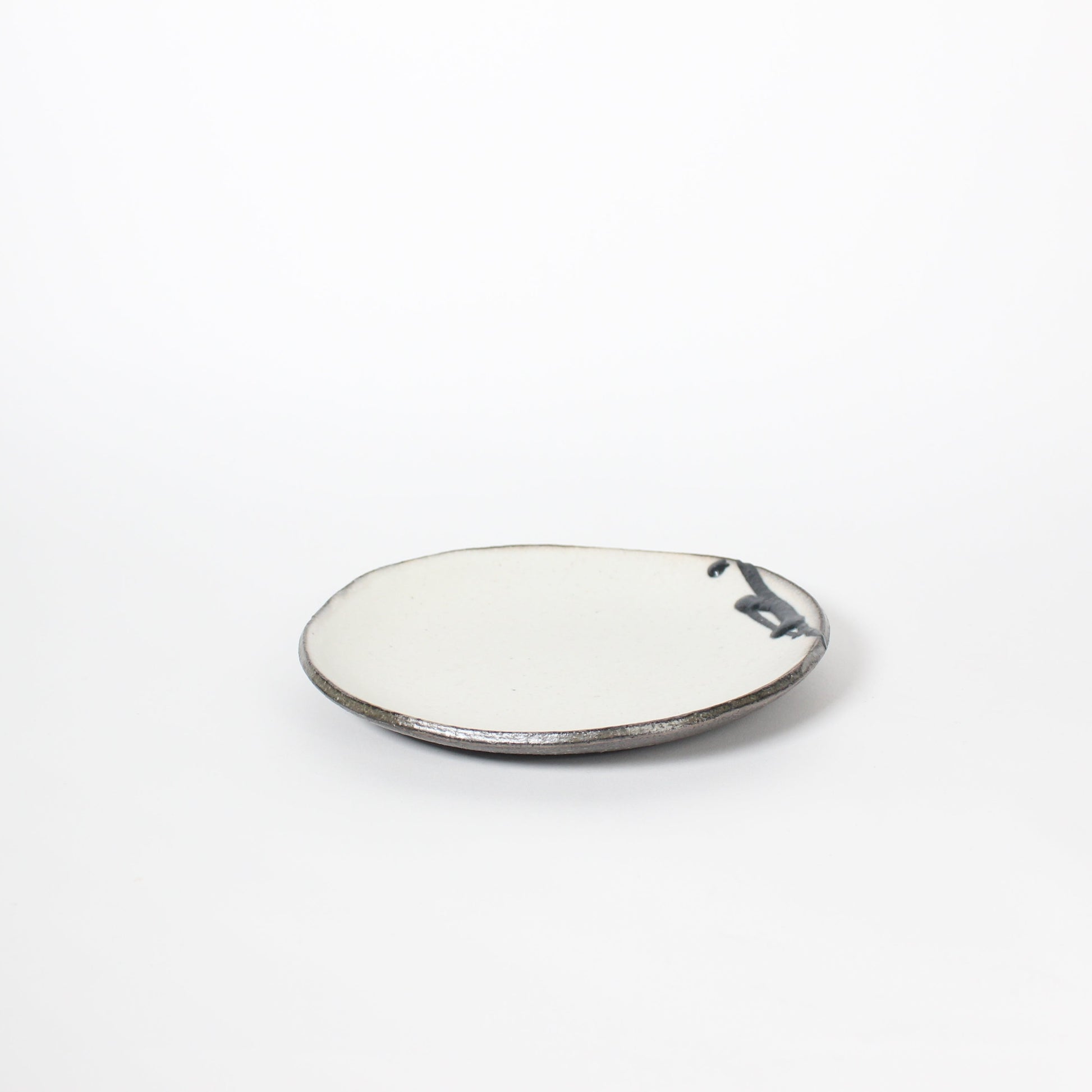 Japanese Shigaraki Itchin-Gaki Ceramic Bowl &amp; Saucer (Set)