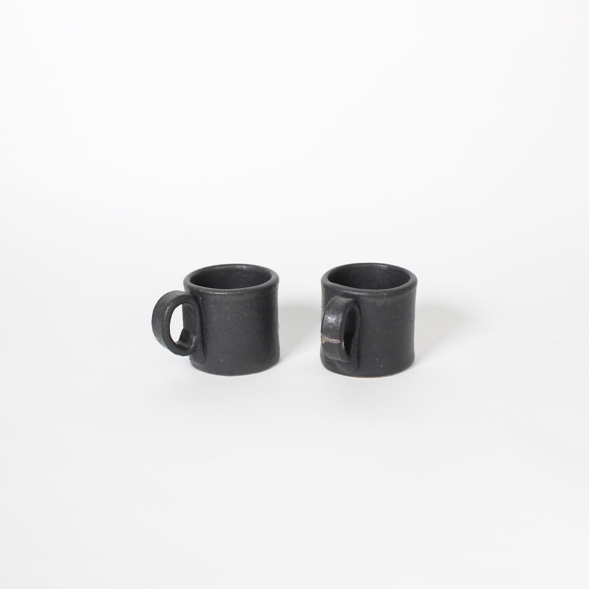 Japanese Shigaraki Ceramic Marble Effect Espresso Cups (Set)