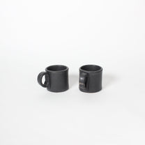 Japanese Shigaraki Ceramic Marble Effect Espresso Cups (Set)