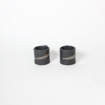 Japanese Shigaraki Ceramic Marble Effect Espresso Cups (Set)