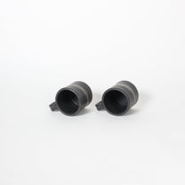 Japanese Shigaraki Ceramic Marble Effect Espresso Cups (Set)