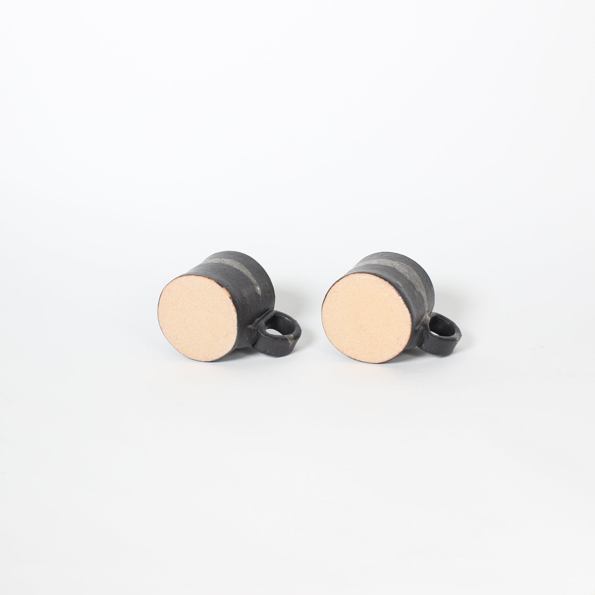 Japanese Shigaraki Ceramic Marble Effect Espresso Cups (Set)