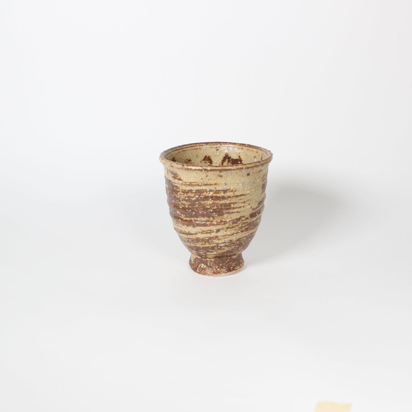 Japanese Shigaraki Yellow Tea Cup