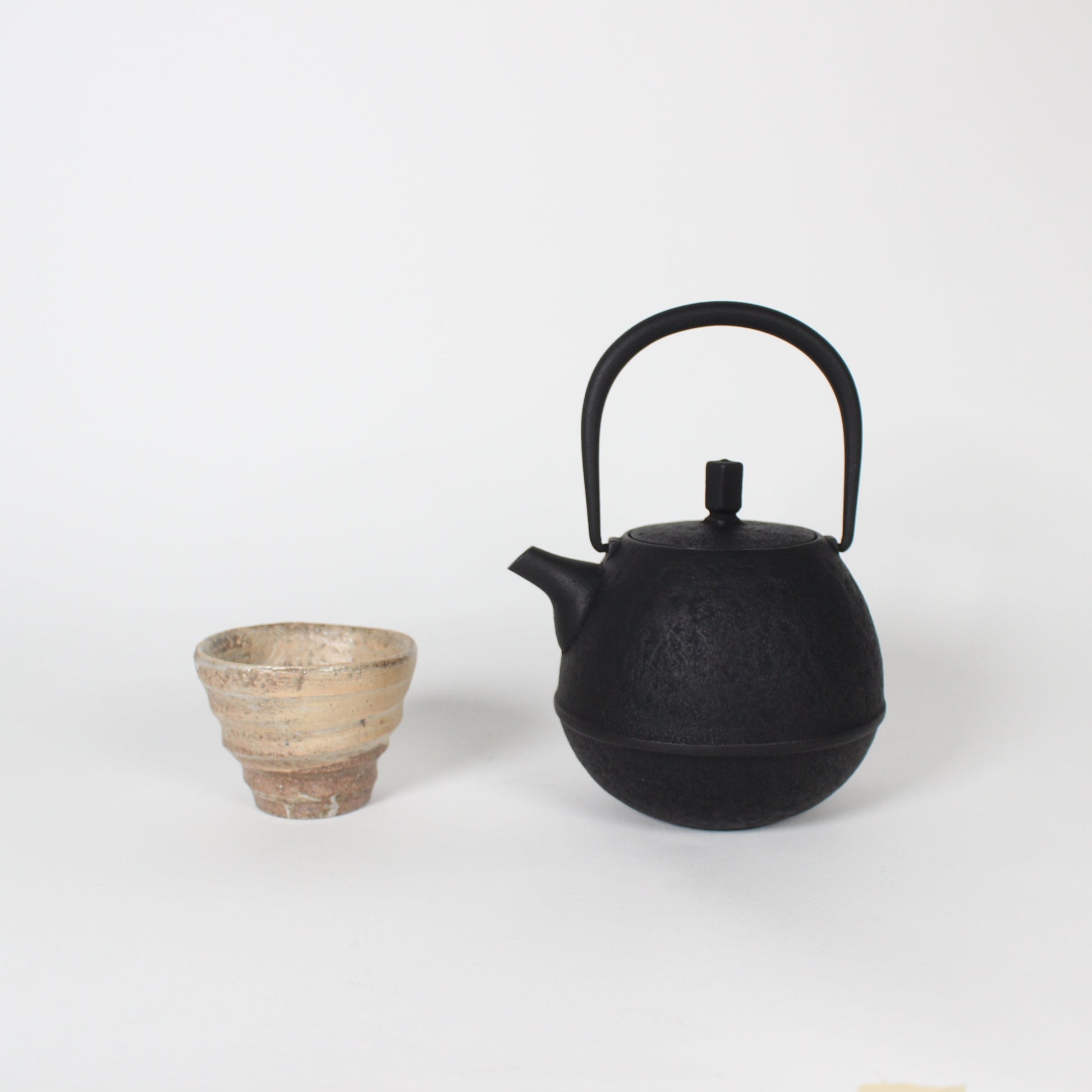 Japanese Nambu Tekki &quot;Egg&quot; Kyusu Tea Pot, Small