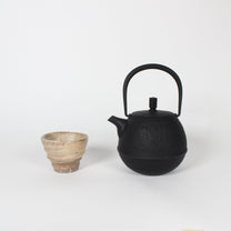 Japanese Nambu Tekki &quot;Egg&quot; Kyusu Tea Pot, Small