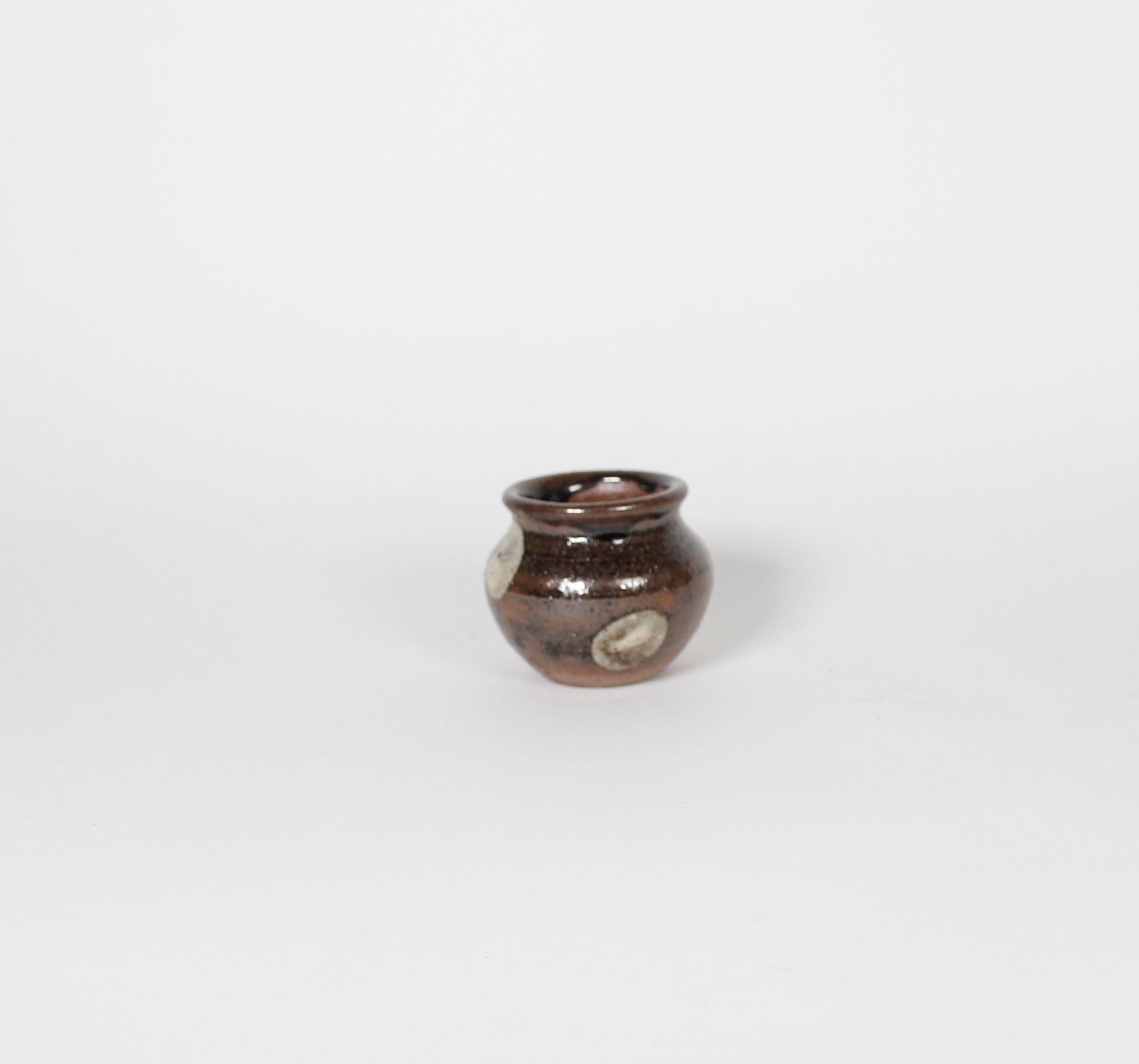 Japanese Yomitan-yaki Ceramic Mini Jar III