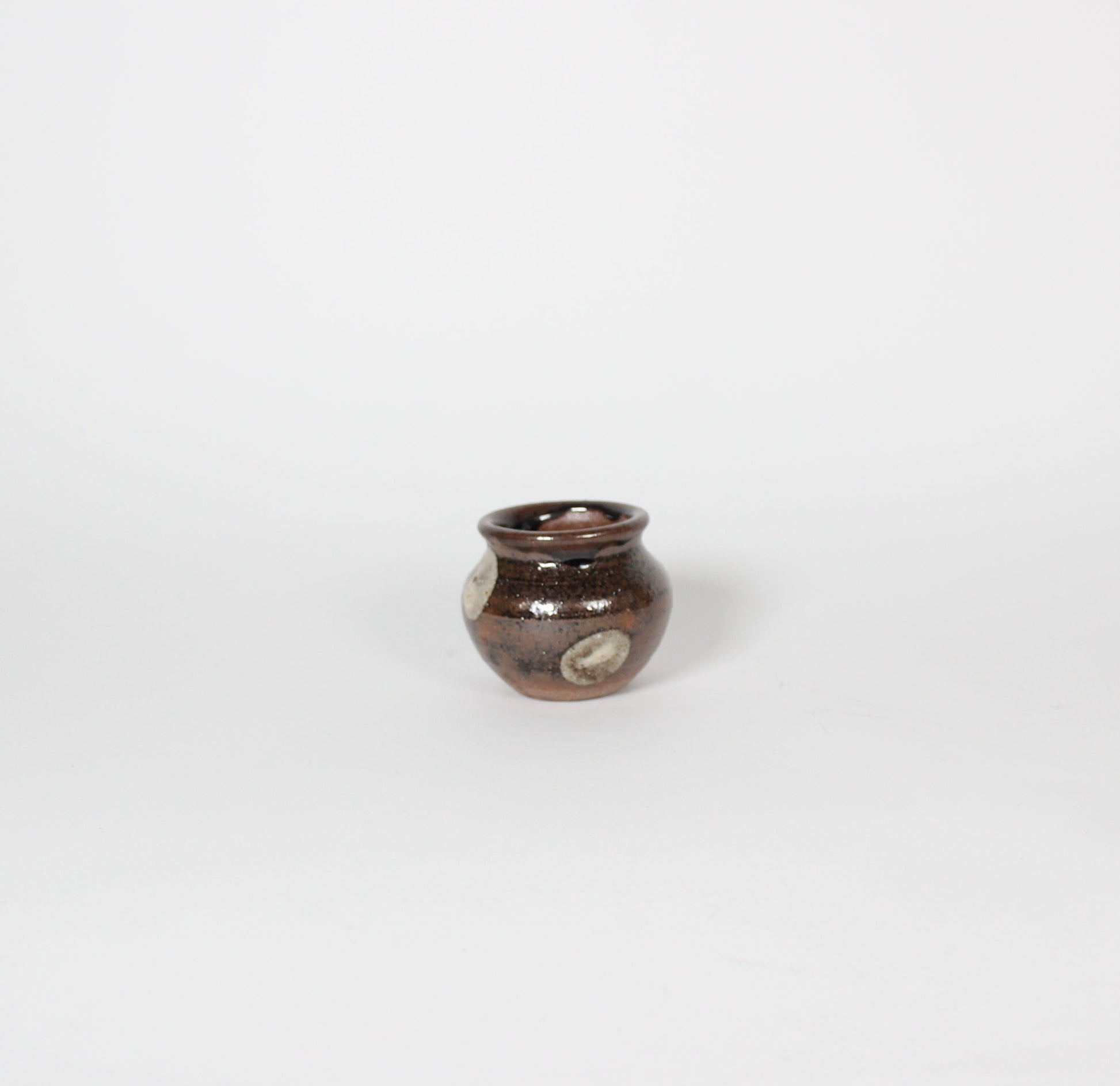 Japanese Yomitan-yaki Ceramic Mini Jar III