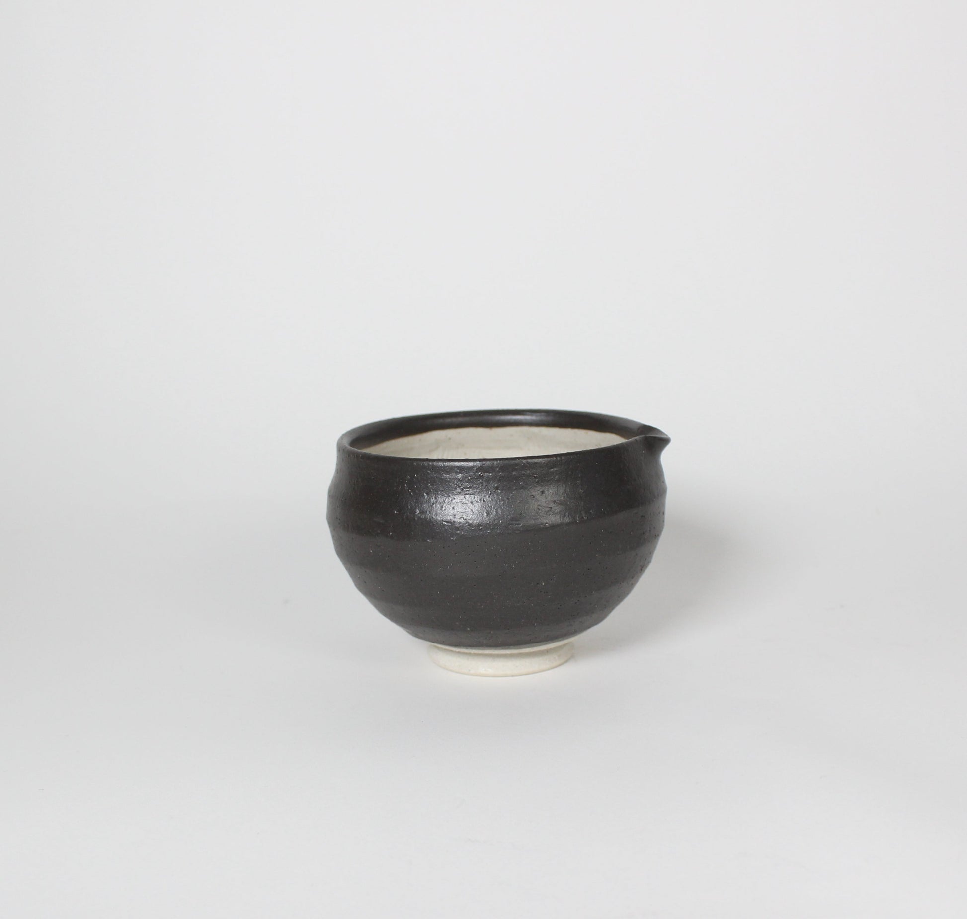 Japanese Mino-ware Ceramic Mortar, Black