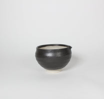 Japanese Mino-ware Ceramic Mortar, Black