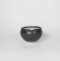 Japanese Mino-ware Ceramic Mortar, Black