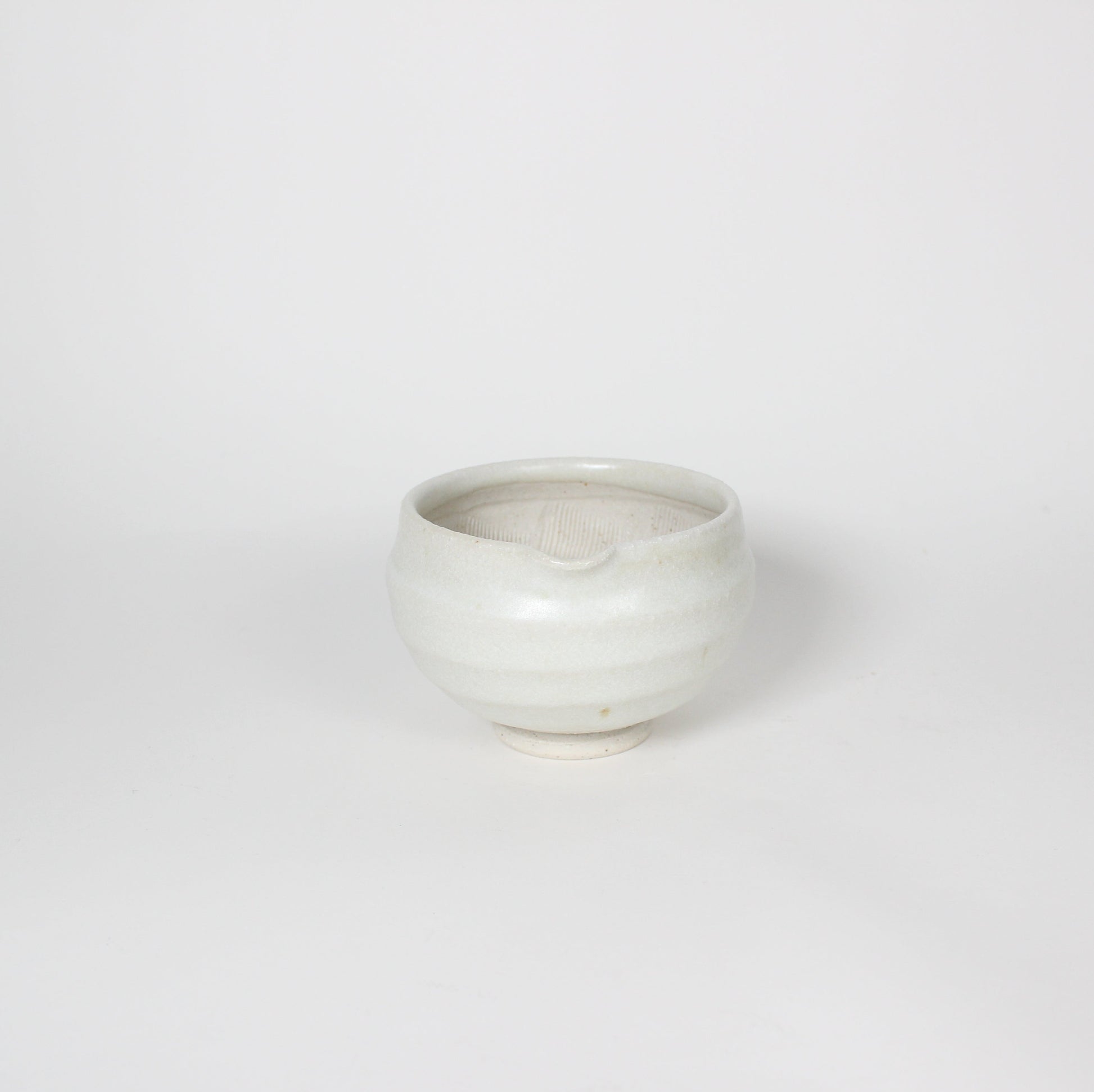 Japanese Mino-ware Ceramic Mortar, White