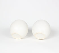 Japanese Ceramic Oval Cup, Matte White