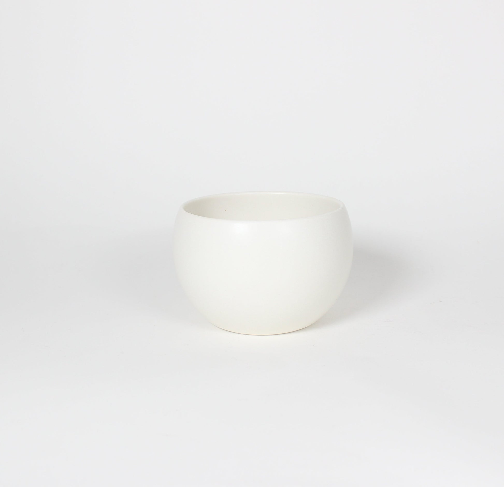 Japanese Ceramic Oval Mug, Matte White