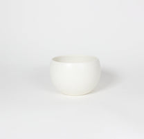 Japanese Ceramic Oval Mug, Matte White