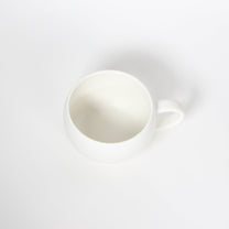 Japanese Ceramic Oval Mug, Matte White