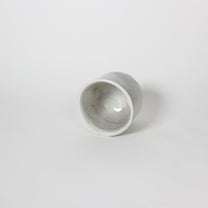 Japanese Shigaraki Ceramic Tea Cup, White &amp; Green