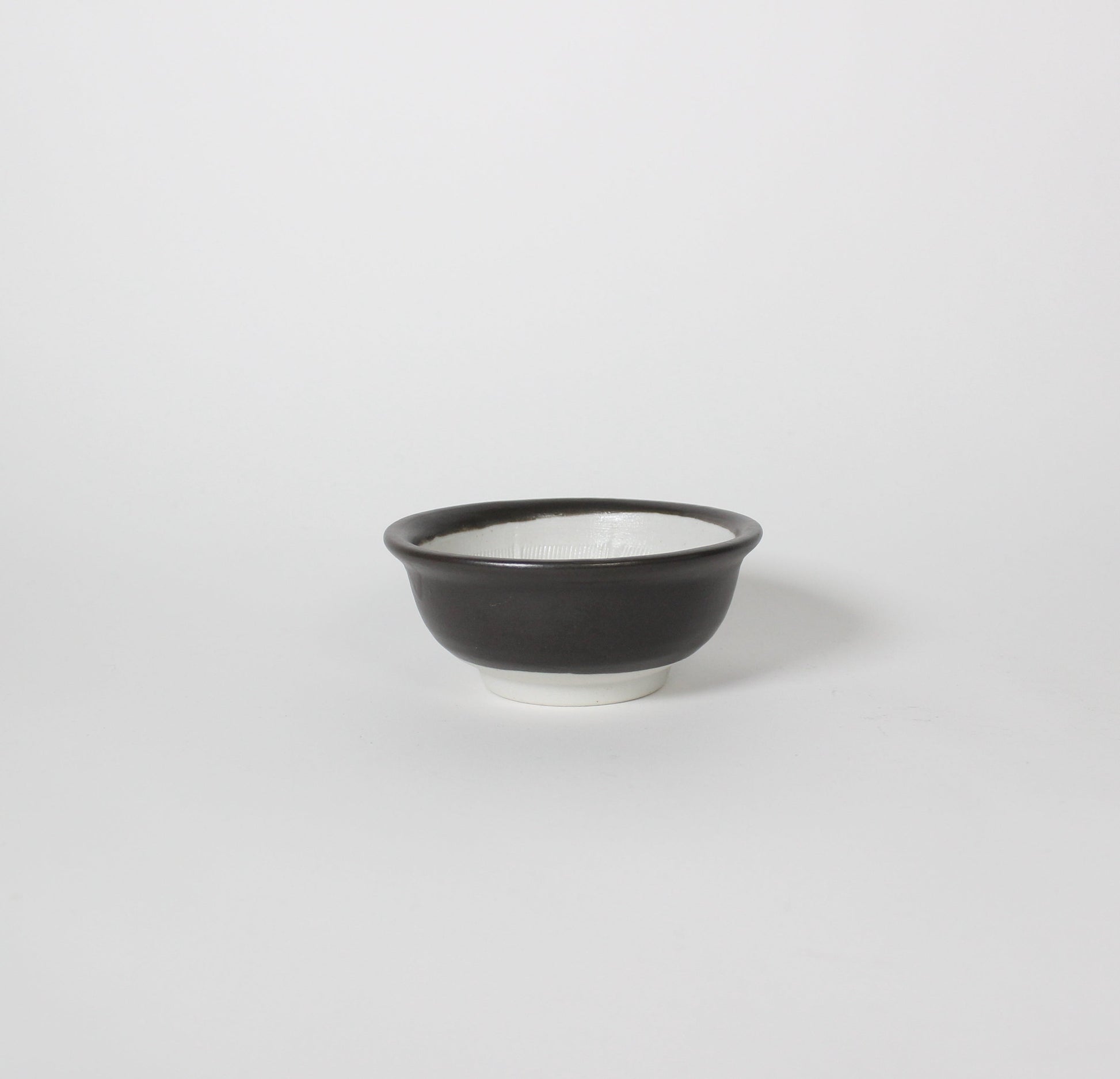 Japanese Mino-ware Ceramic Mini Mortar, Black