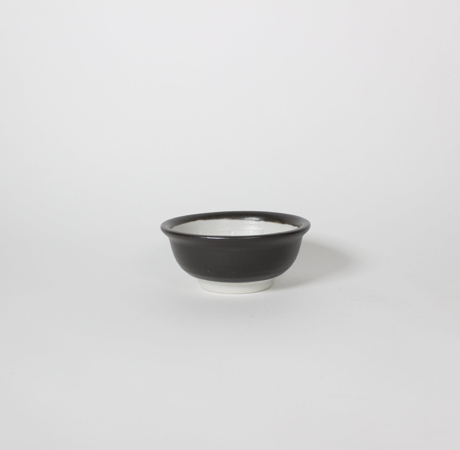 Japanese Mino-ware Ceramic Mini Mortar, Black