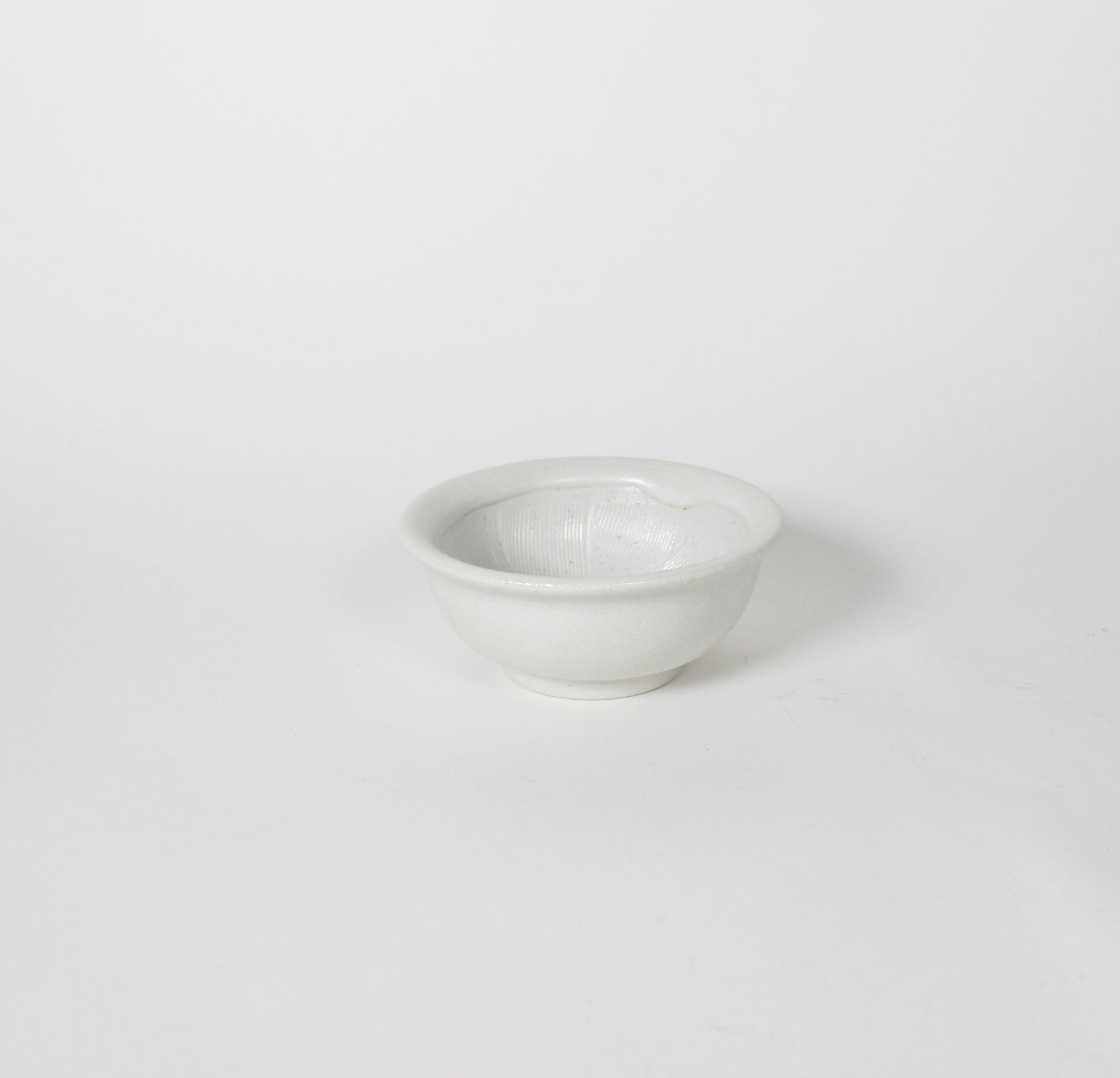 Japanese Mino-ware Ceramic Mini Mortar, White