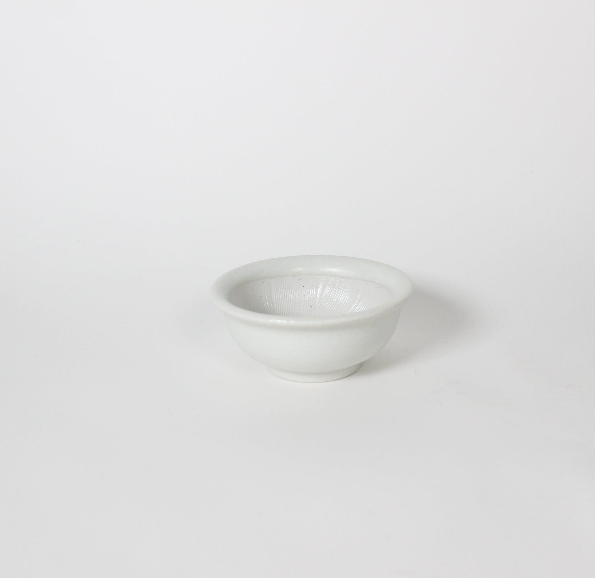 Japanese Mino-ware Ceramic Mini Mortar, White