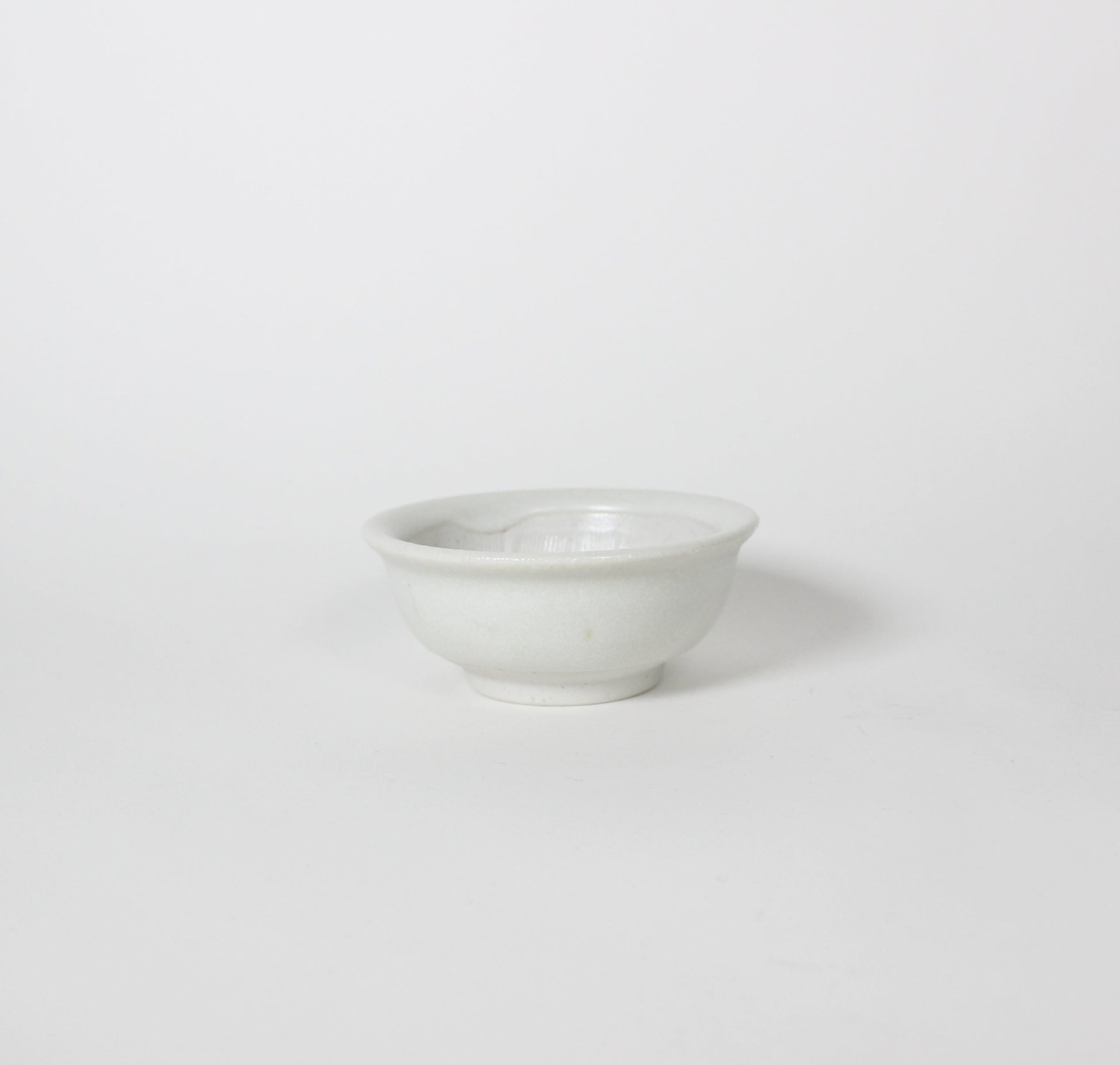 Japanese Mino-ware Ceramic Mini Mortar, White