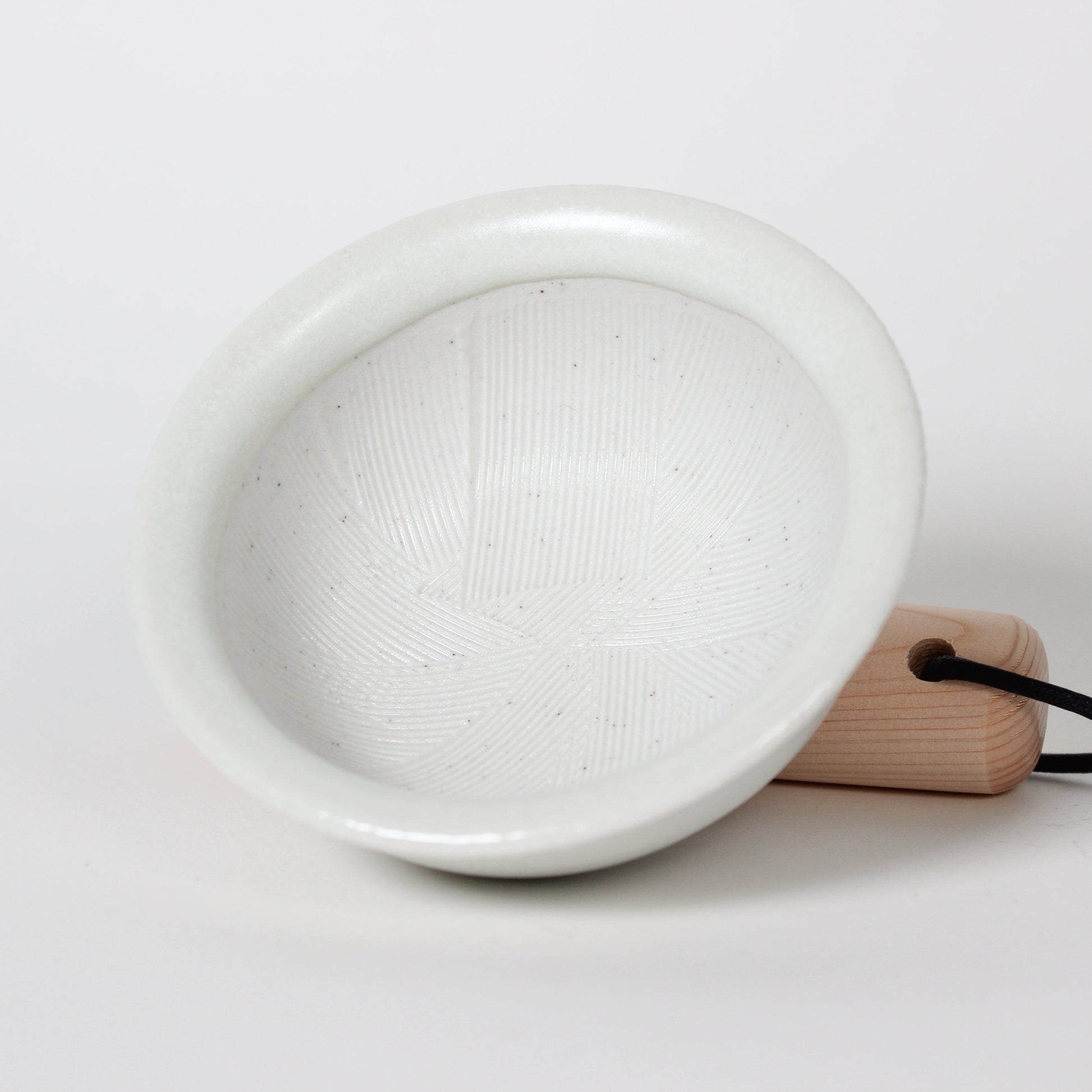 Japanese Mino-ware Ceramic Mini Mortar, White