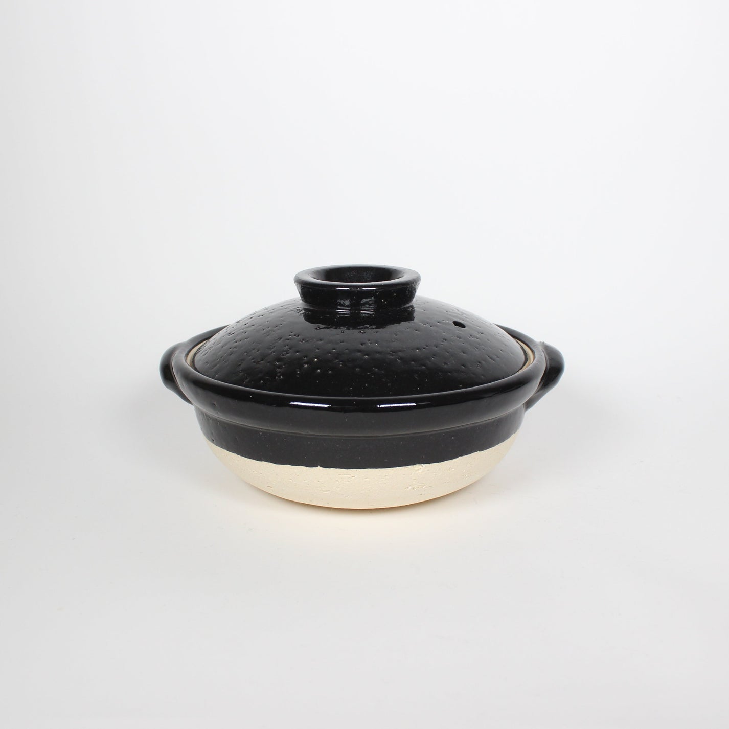 Japanese Iga-yaki Donabe Cooking Pot, Black, 2 Sizes