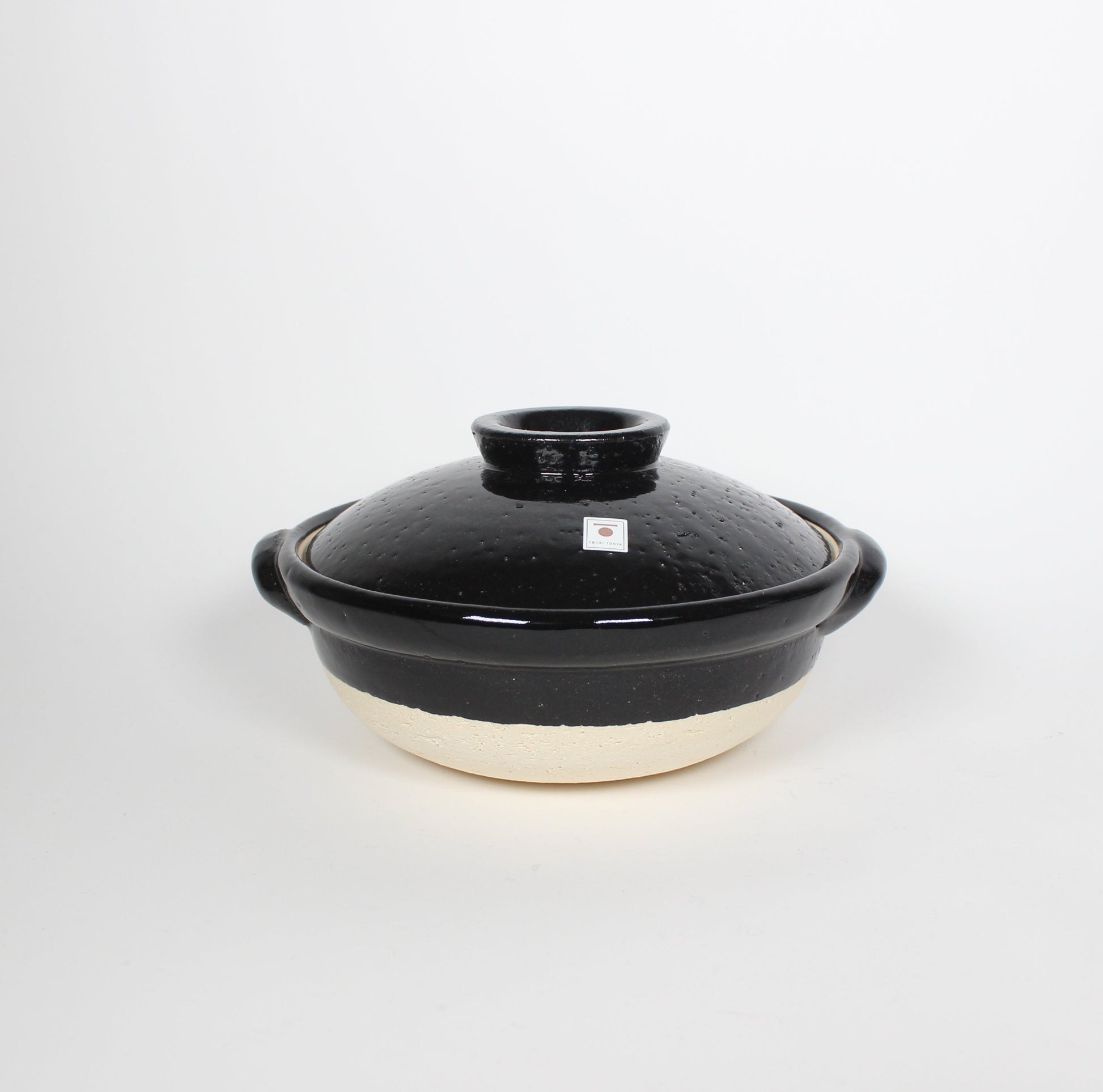 Japanese Iga-yaki Donabe Cooking Pot, Black, 2 Sizes