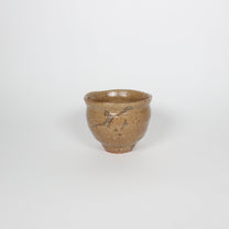 Japanese Shigaraki Ceramic Tea Cup, Yellow