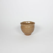 Japanese Shigaraki Ceramic Tea Cup, Yellow