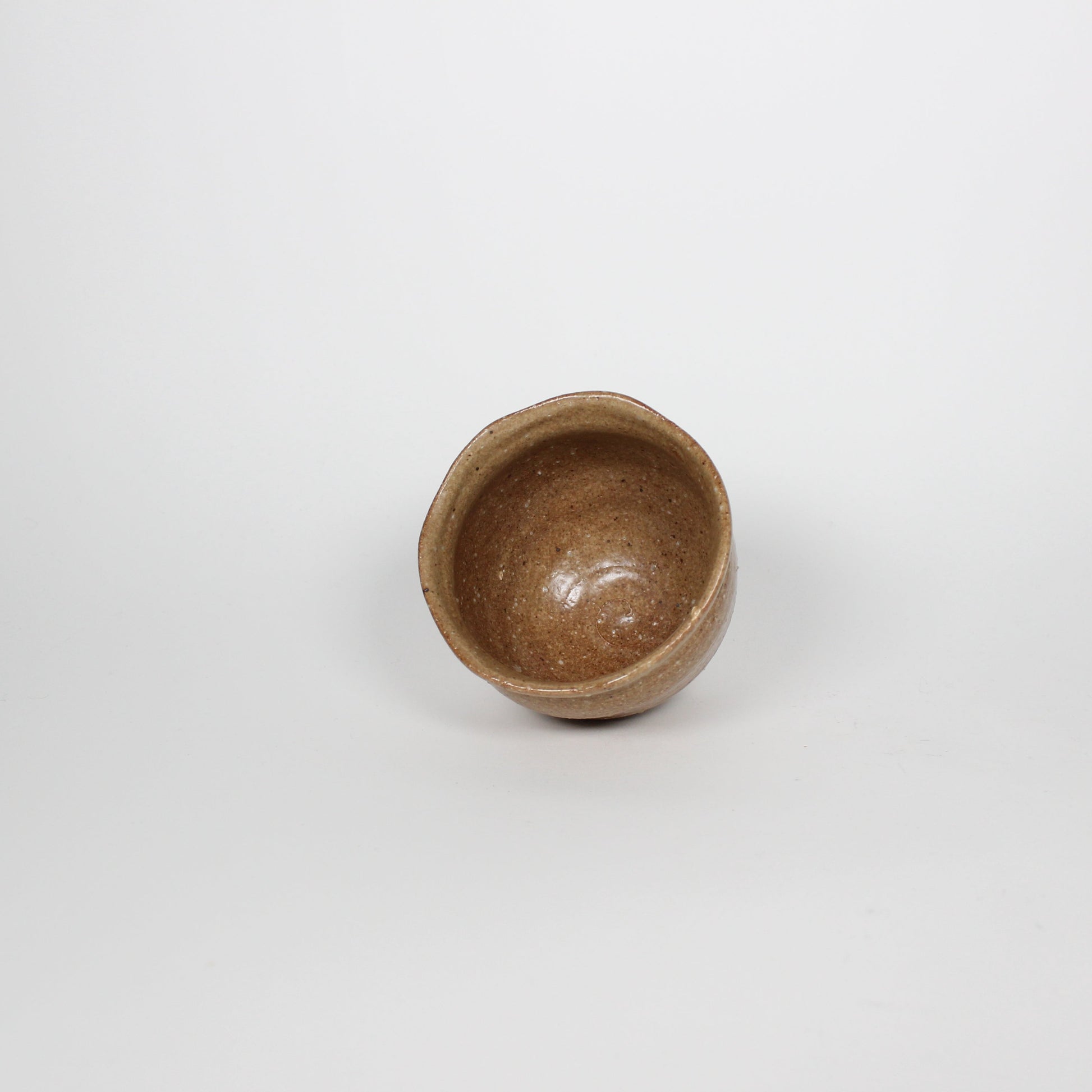 Japanese Shigaraki Ceramic Tea Cup, Yellow