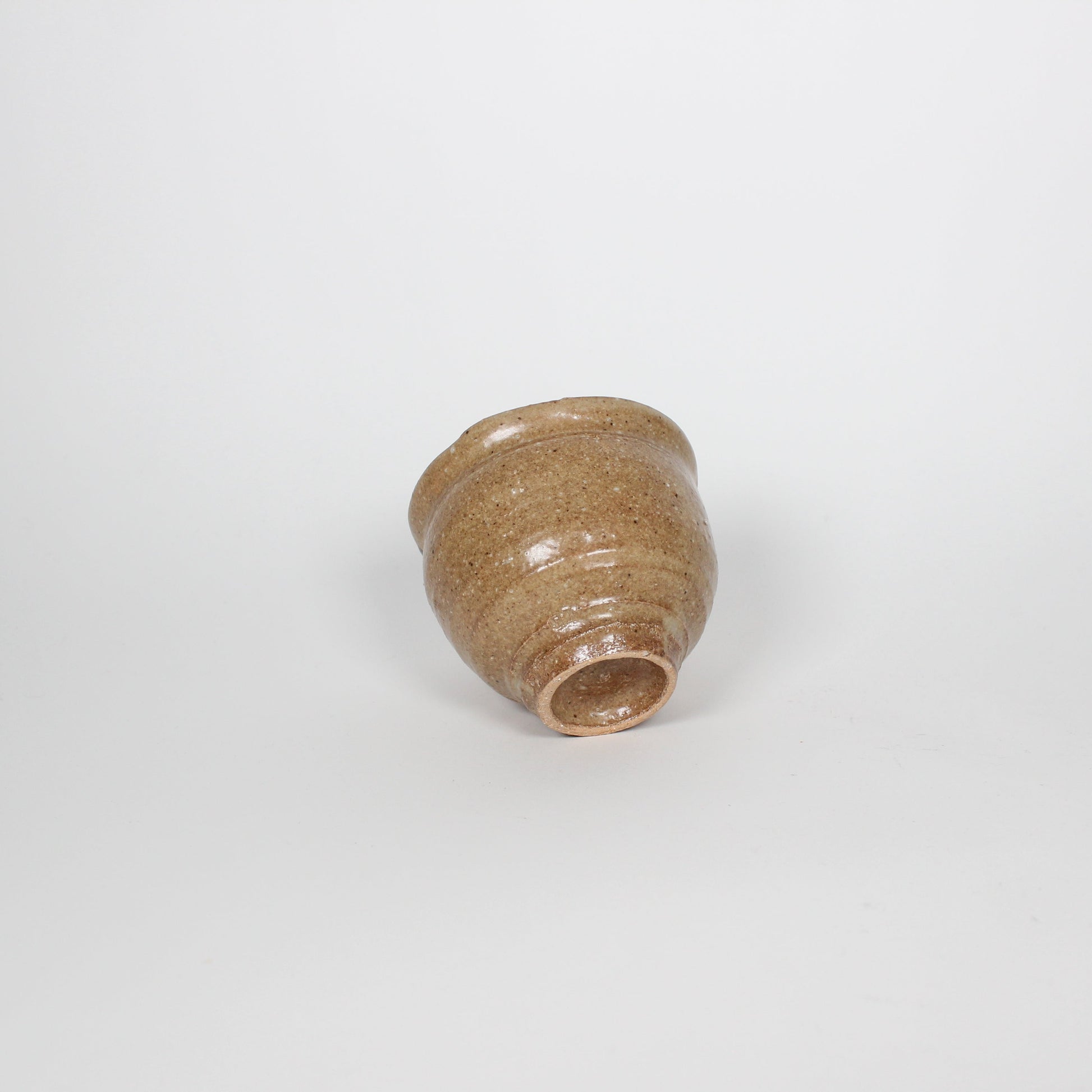 Japanese Shigaraki Ceramic Tea Cup, Yellow