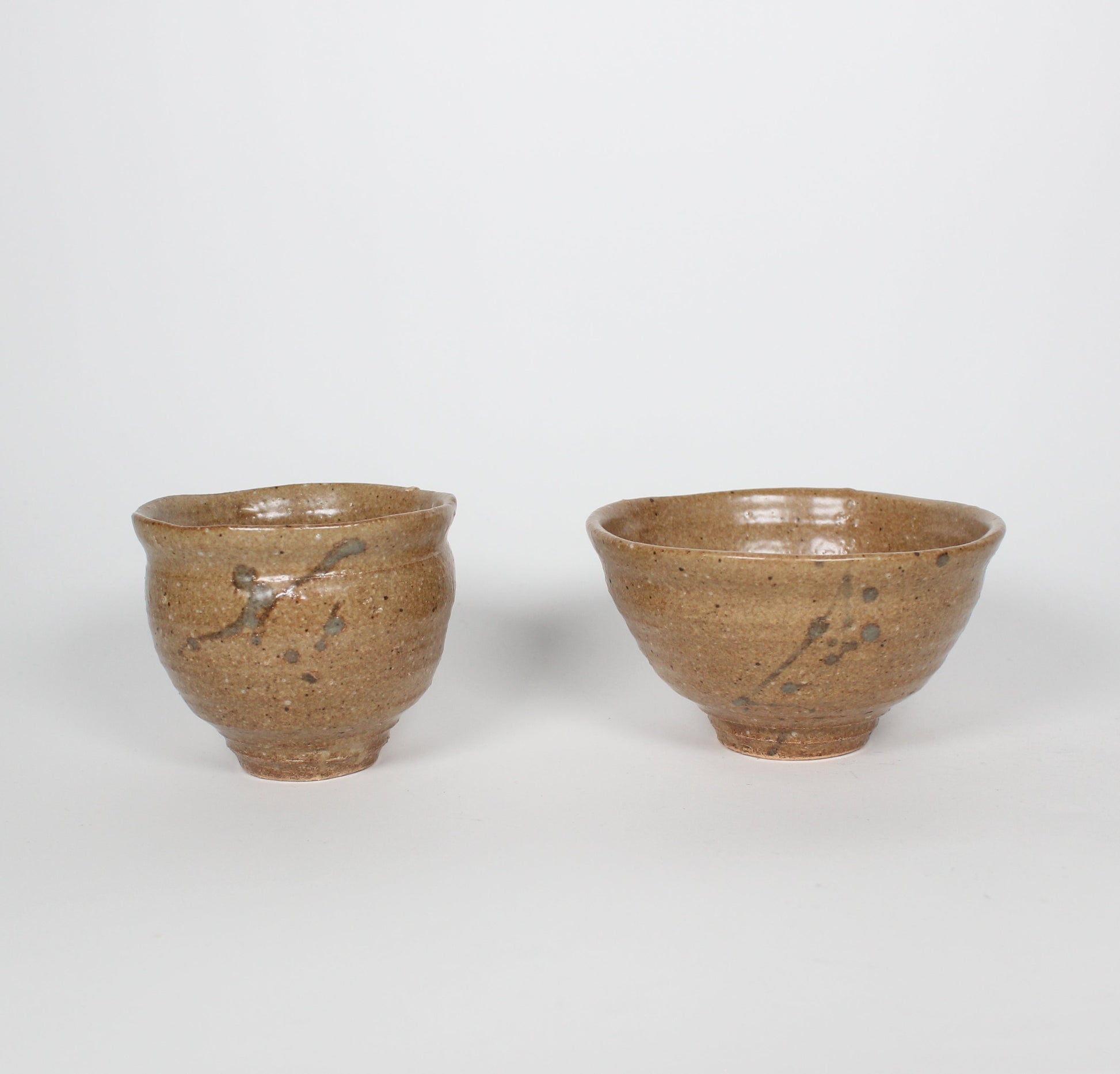 Japanese Shigaraki Ceramic Tea Cup, Yellow