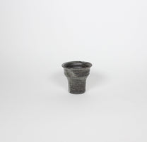 Japanese Shigaraki Ceramic Sake Cup/Tea Cup, Silver