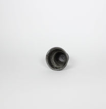 Japanese Shigaraki Ceramic Sake Cup/Tea Cup, Silver