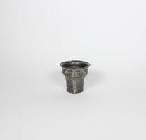 Japanese Shigaraki Ceramic Sake Cup/Tea Cup, Silver