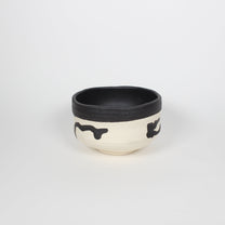 Japanese Shigaraki Ceramic Brush Stroke Matcha Bowl