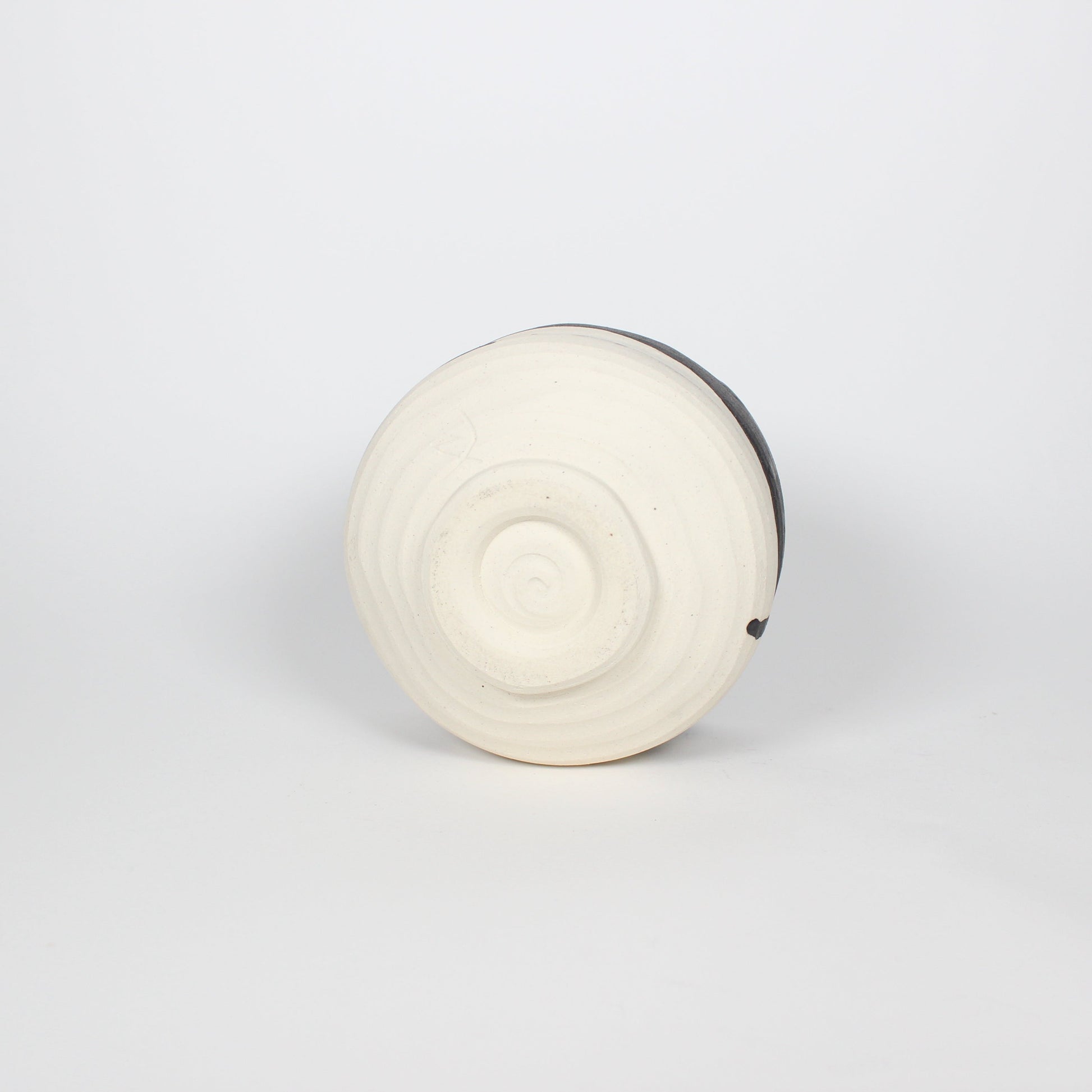 Japanese Shigaraki Ceramic Brush Stroke Matcha Bowl