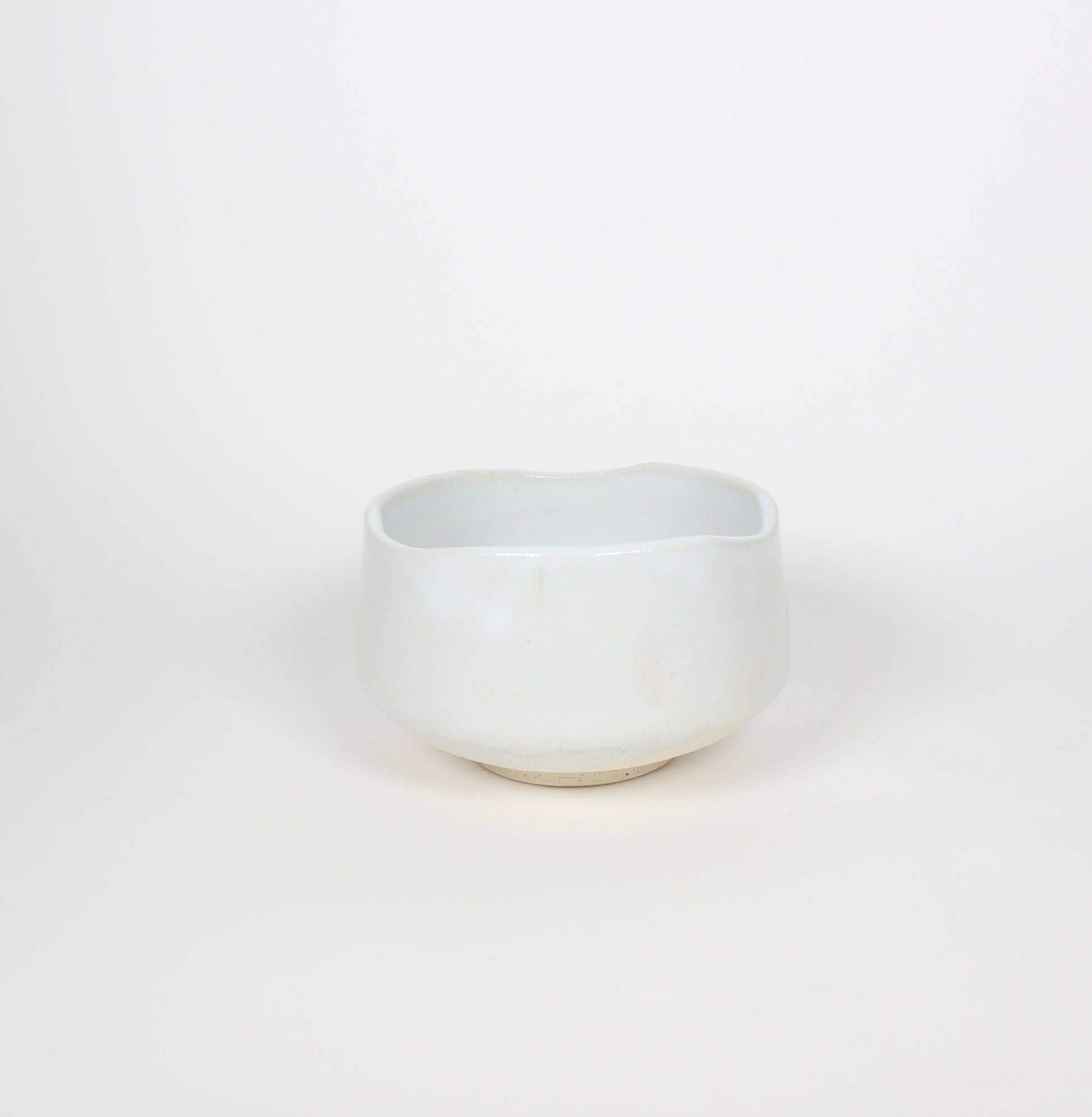 Japanese Mino-Yaki Ceramic Matcha Bowl, White