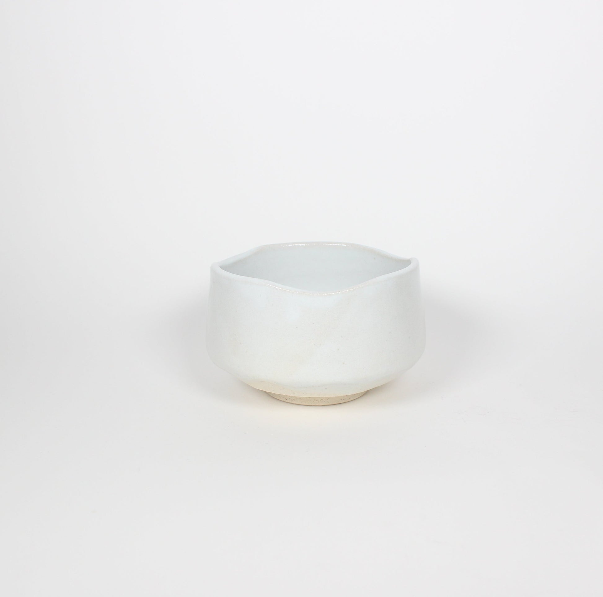 Japanese Mino-Yaki Ceramic Matcha Bowl, White
