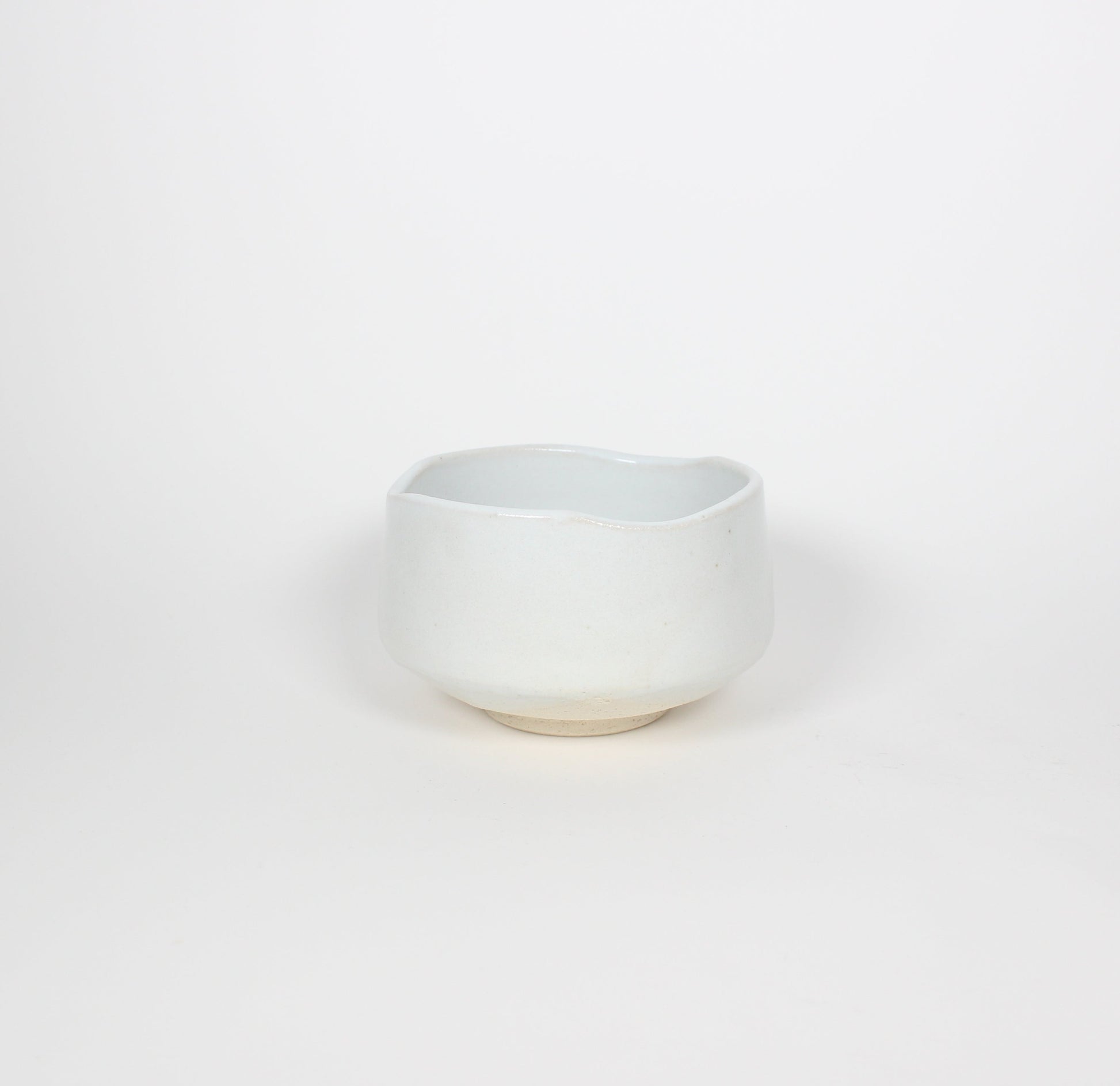 Japanese Mino-Yaki Ceramic Matcha Bowl, White
