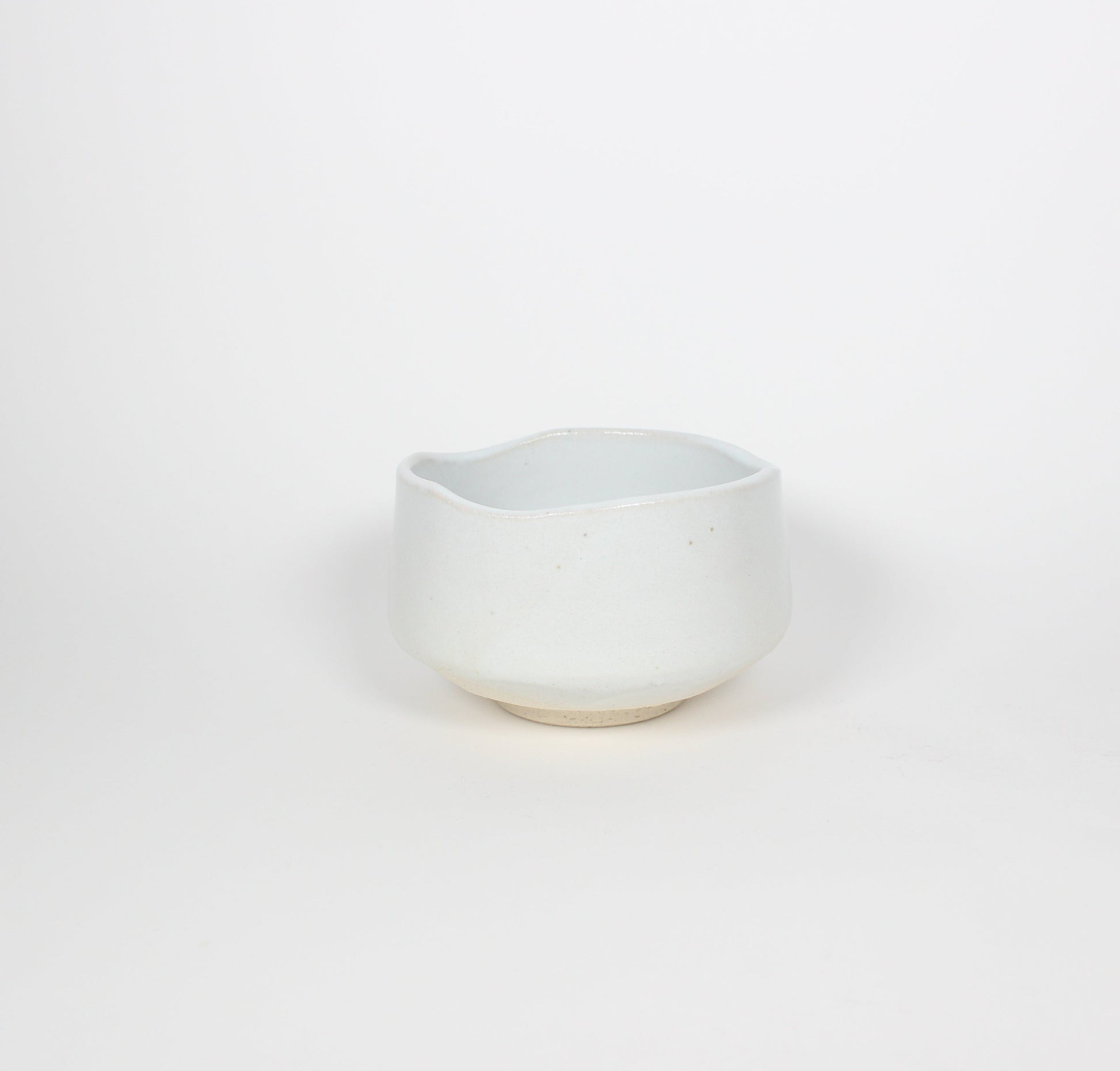 Japanese Mino-Yaki Ceramic Matcha Bowl, White