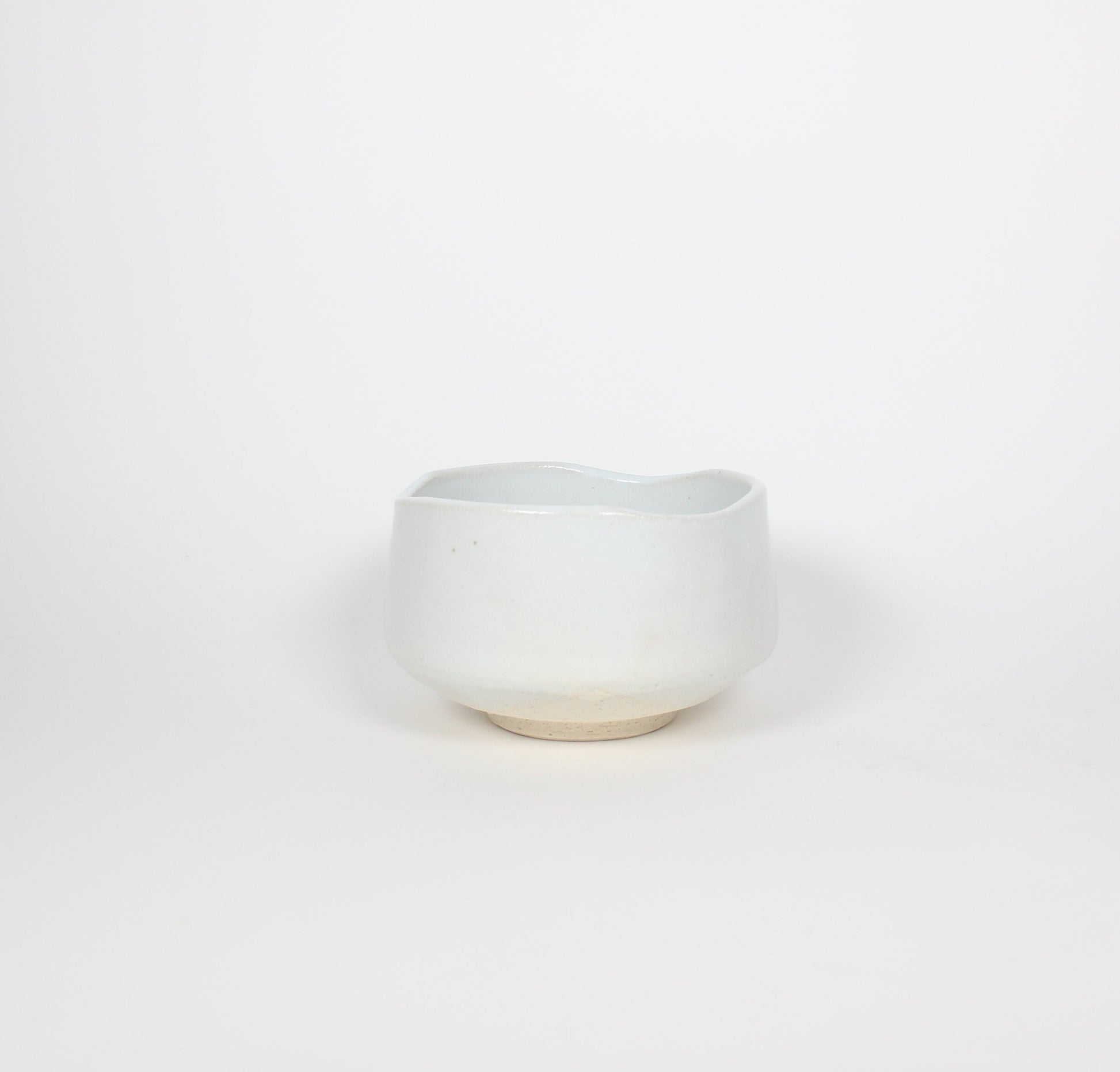 Japanese Mino-Yaki Ceramic Matcha Bowl, White