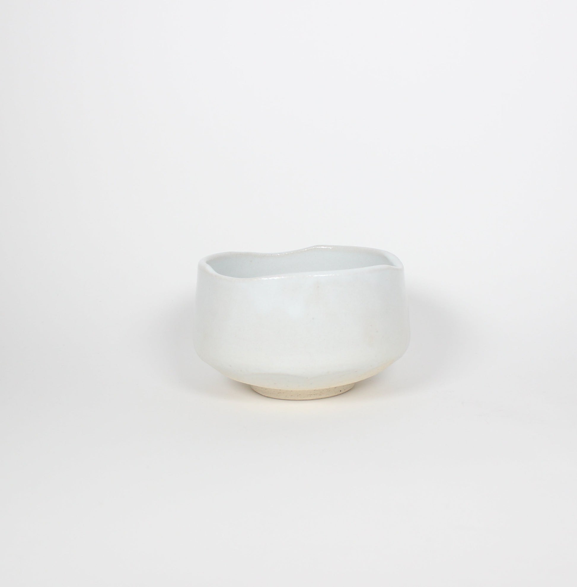 Japanese Mino-Yaki Ceramic Matcha Bowl, White