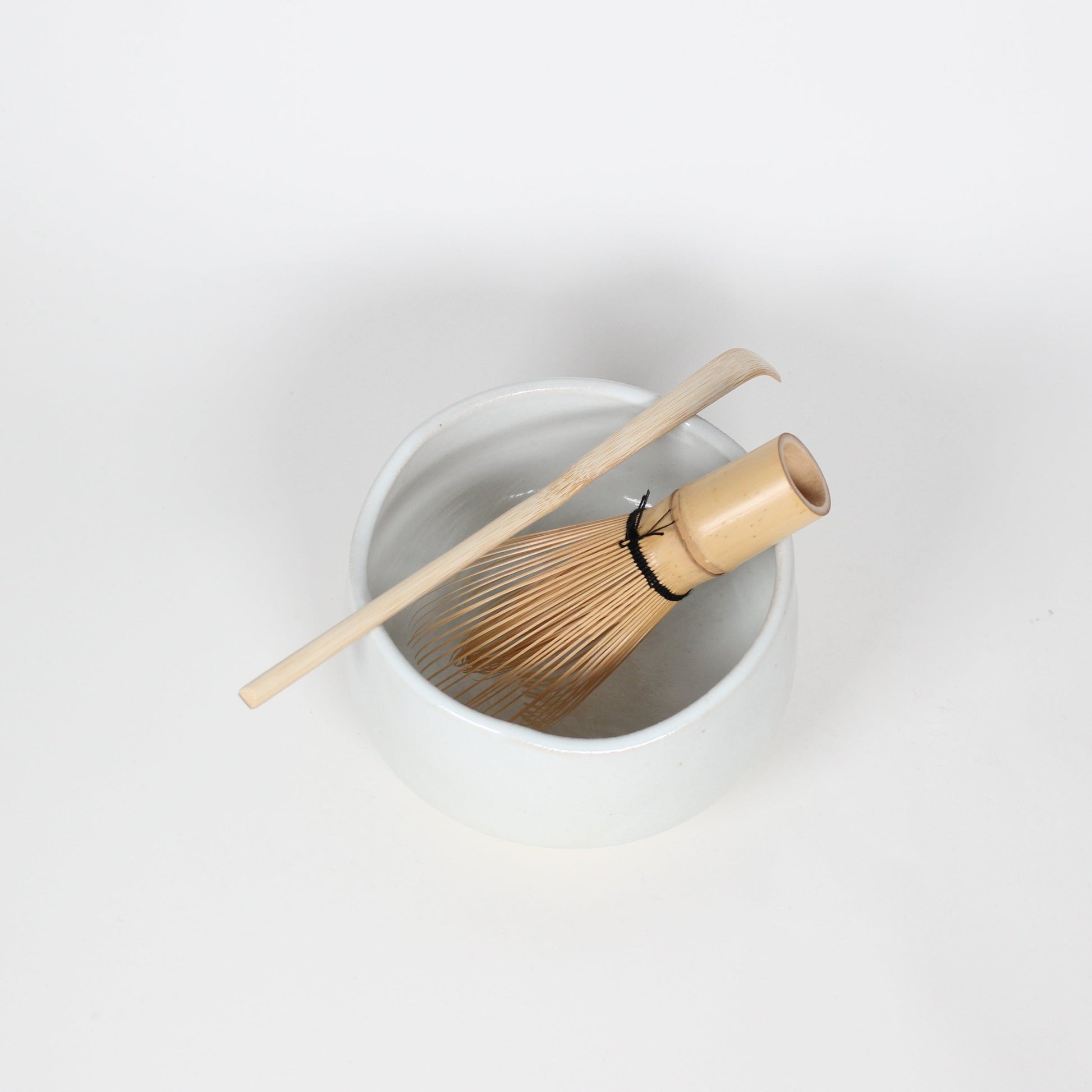 Japanese Mino-Yaki Ceramic Matcha Bowl, White