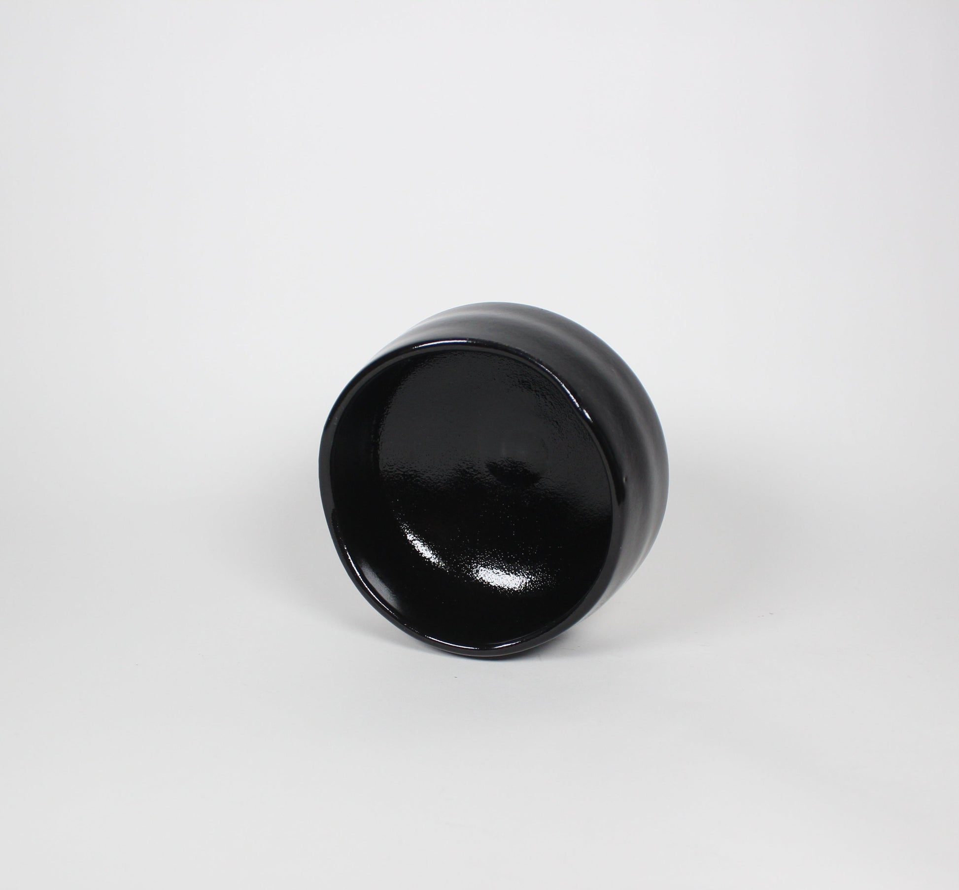 Japanese Mino-Yaki Ceramic Matcha Bowl, Black